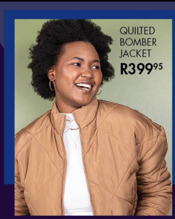 The Hub Quilted bomber jacket offer