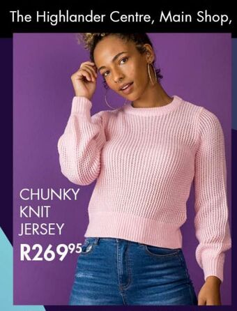 Chunky knit jersey