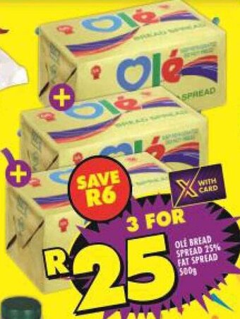 Shoprite Ole Bread Spread 25% Fat Spread offer