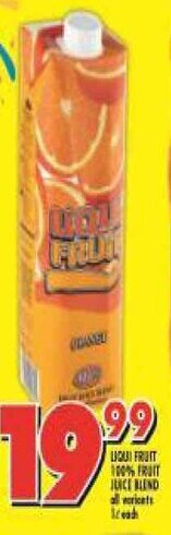 Liqui Fruit 100% Fruit Juice Blend 1L