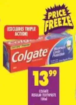 Shoprite Colgate Regular Toothpaste offer