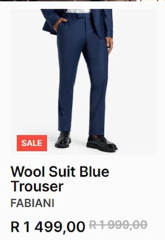 Wool suit blue trouser