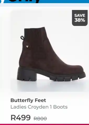 Butterfly feet ladies croyden 1 boots