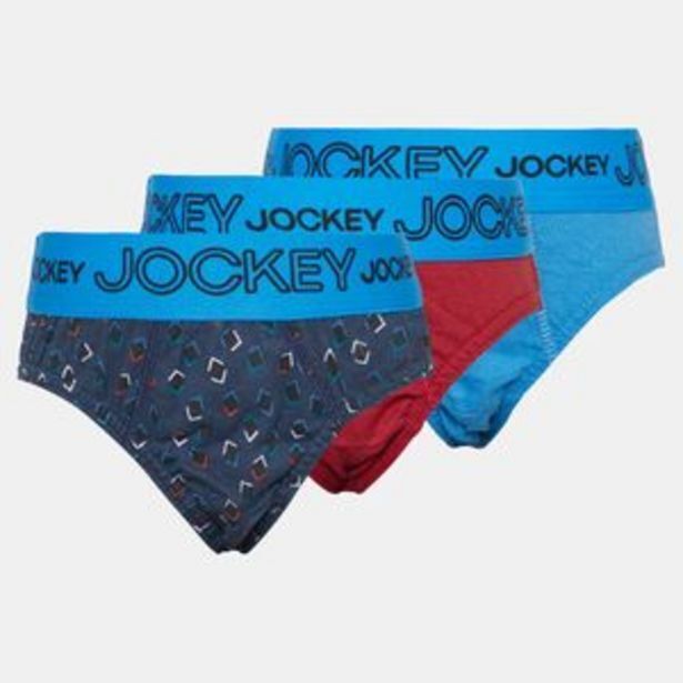 Zando Jockey 3 pk fancy boys jockey brief - bloodstone/summer atlantic offer