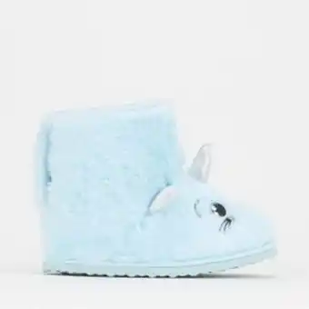 Zando Pick n pay yg fluffy bootie slipper aqua offer