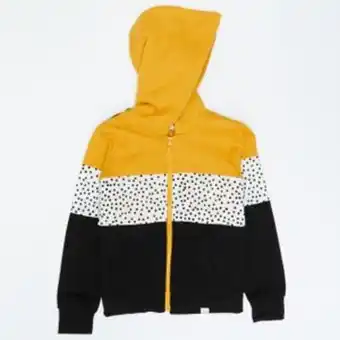 Zando Pick n pay yg chunky colourblock fleece zip through mustard offer