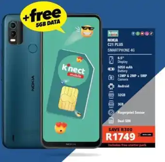 Checkers NOKIA C21 PLUS SMARTPHONE 4G offer