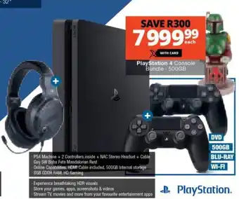 Checkers PlayStation 4 Console Bundle. 500GB offer