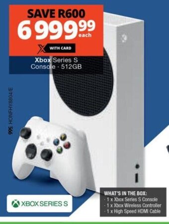 Checkers Xbox Series S Console - 512GB offer