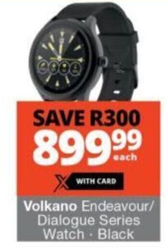 Checkers Volkano Endeavour/ Dialogue Series Watch Black offer
