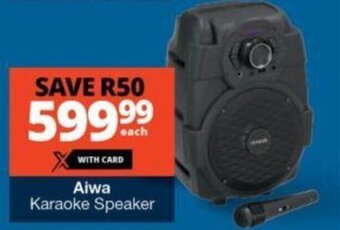 Checkers Aiwa Karaoke Speaker offer