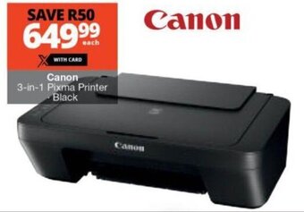Canon 3-in-1 Pixma Printer - Black