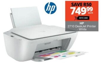 Checkers HP 2710 DeskJet Printer White offer