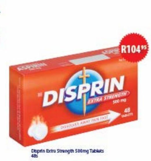 Alpha Pharm Disprin extra strebght 500mg offer