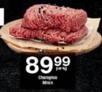 Checkers Champion Mince offer