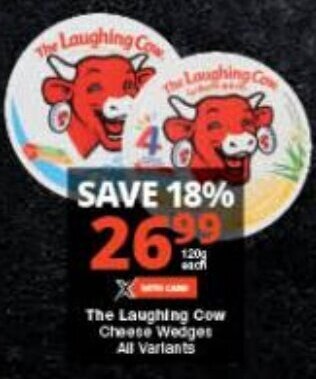 Checkers The Laughing Cow Cheese Wedges All Variants offer