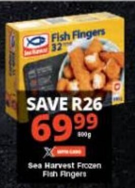 Checkers Sea Harvest Frozen Fish Fingers offer