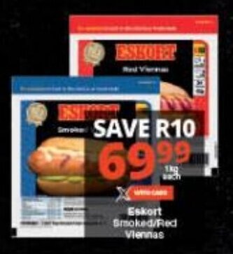 Checkers Eskort Smoked/Red Viennas offer