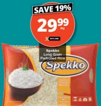 Checkers Spekko Long Grain Parboiled Rice offer