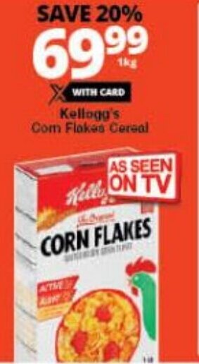 Checkers Kellogg's Corn Flakes Cereal offer