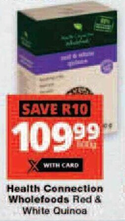 Checkers Health Connection Wholefoods Red & White Quinoa offer