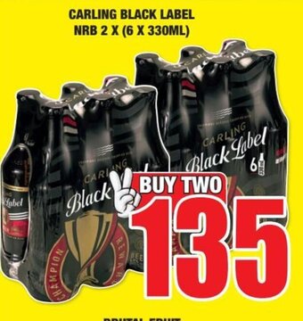 Boxer CARLING BLACK LABEL NRB 2 X (6 X 330ML) offer