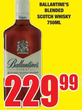 Boxer BALLANTINE'S BLENDED SCOTCH WHISKY 750ML offer