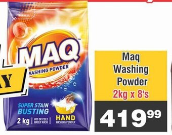 Advance Cash n Carry Maq Washing Powder 2kg x 8's offer