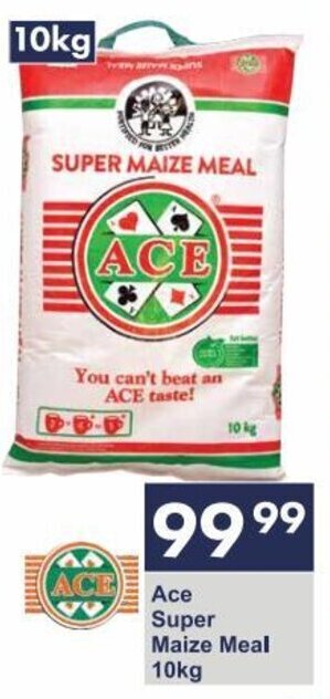 Ace Super Maize Meal 10kg offer at President Hyper