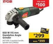 Builders Warehouse Ryobi 650w 115mm handyline angle grinder offer
