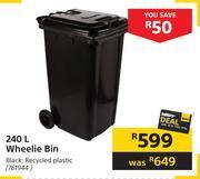 Builders Warehouse 240l wheelie bin offer