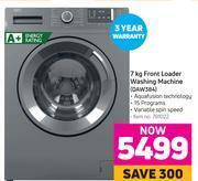 Game Defy 7kg front loader washing machine daw384 offer