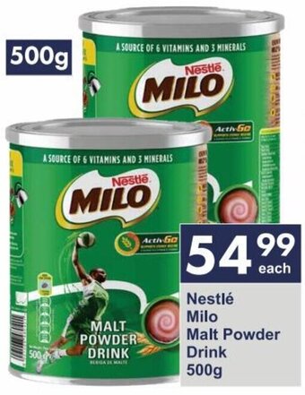 President Hyper Nestlé Milo Malt Powder Drink 500g offer