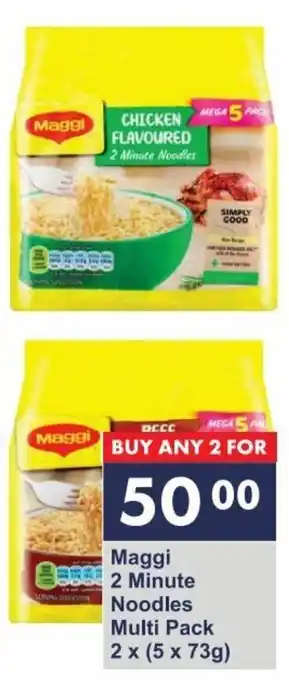 President Hyper Maggi 2 Minute Noodles Multi Pack 2 x (5 x 73g) offer