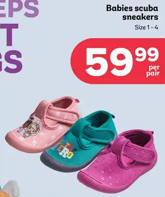 PEP Babies scuba sneakers offer