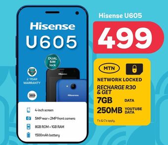 PEP Hisense u605 offer