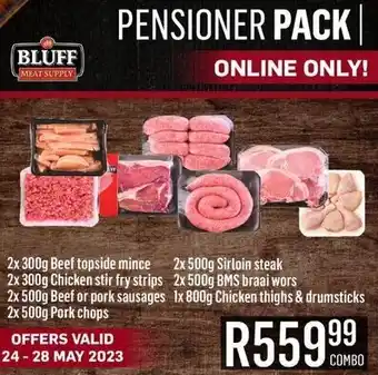 Bluff Meat Supply 2x300g Beef topside mince offer