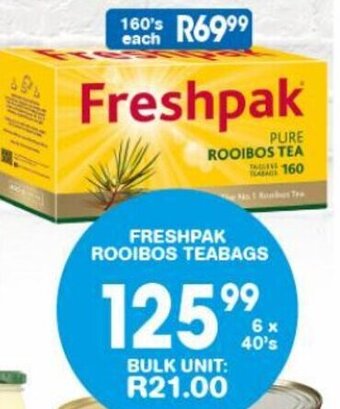 FRESHPAK ROOIBOS TEABAGS