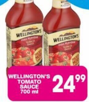 Giant Hyper WELLINGTON'S TOMATO SAUCE 700 ml offer