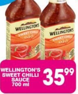 Giant Hyper WELLINGTON'S SWEET CHILLI SAUCE 700 ml offer