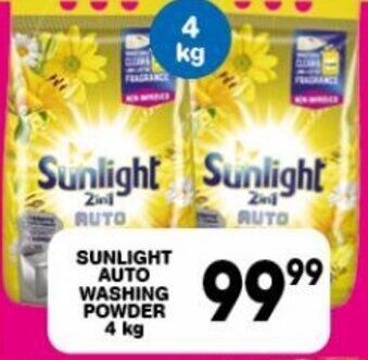 Giant Hyper SUNLIGHT AUTO WASHING POWDER 4 kg offer