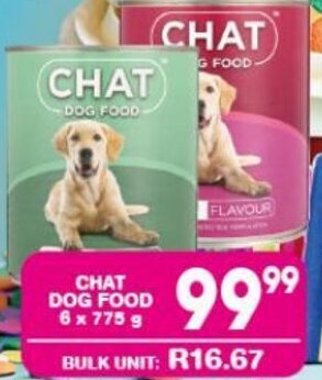 CHAT DOG FOOD 6x775g