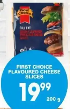 Giant Hyper FIRST CHOICE FLAVOURED CHEESE SLICES offer