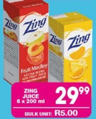 ZING JUICE 6x200ml