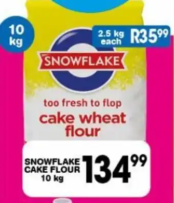 Giant Hyper SNOWFLAKE CAKE FLOUR 10 kg offer