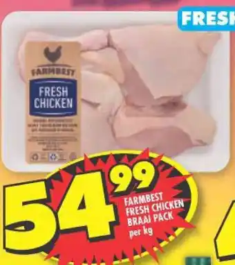 Shoprite FARMBEST FRESH CHICKEN BRAAI PACK per kg offer