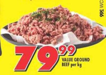 Shoprite VALUE GROUND BEEF per kg offer