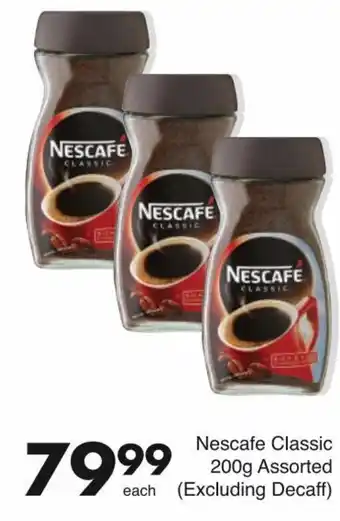 Save Nescafe Classic 200g Assorted (Excluding Decaff) offer