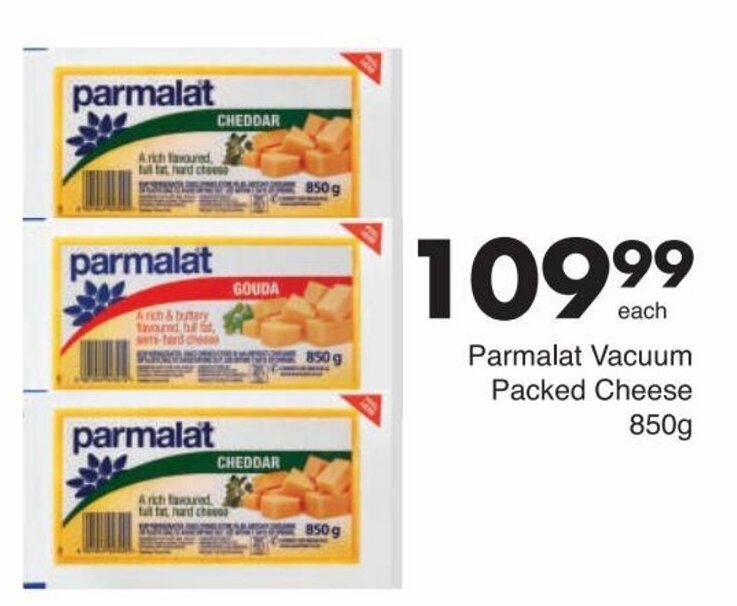Parmalat Vacuum Packed Cheese 850g offer at Save