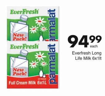 Save Everfresh Long Life Milk 6x1lt offer